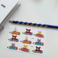 Sosom Room Pencil Sticker Sheet