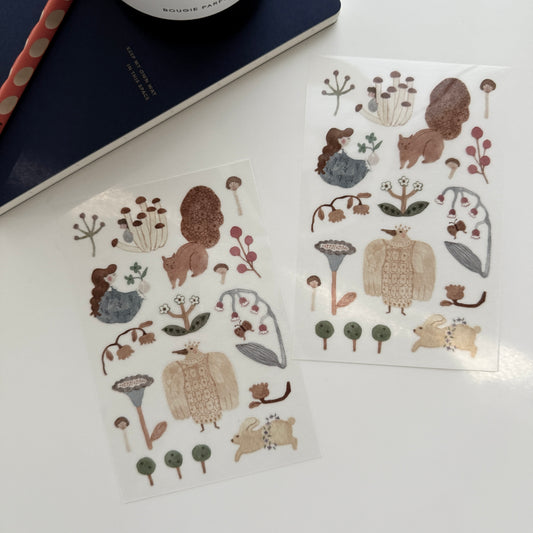 Ivy Snow Blooming Transfer Sticker Set
