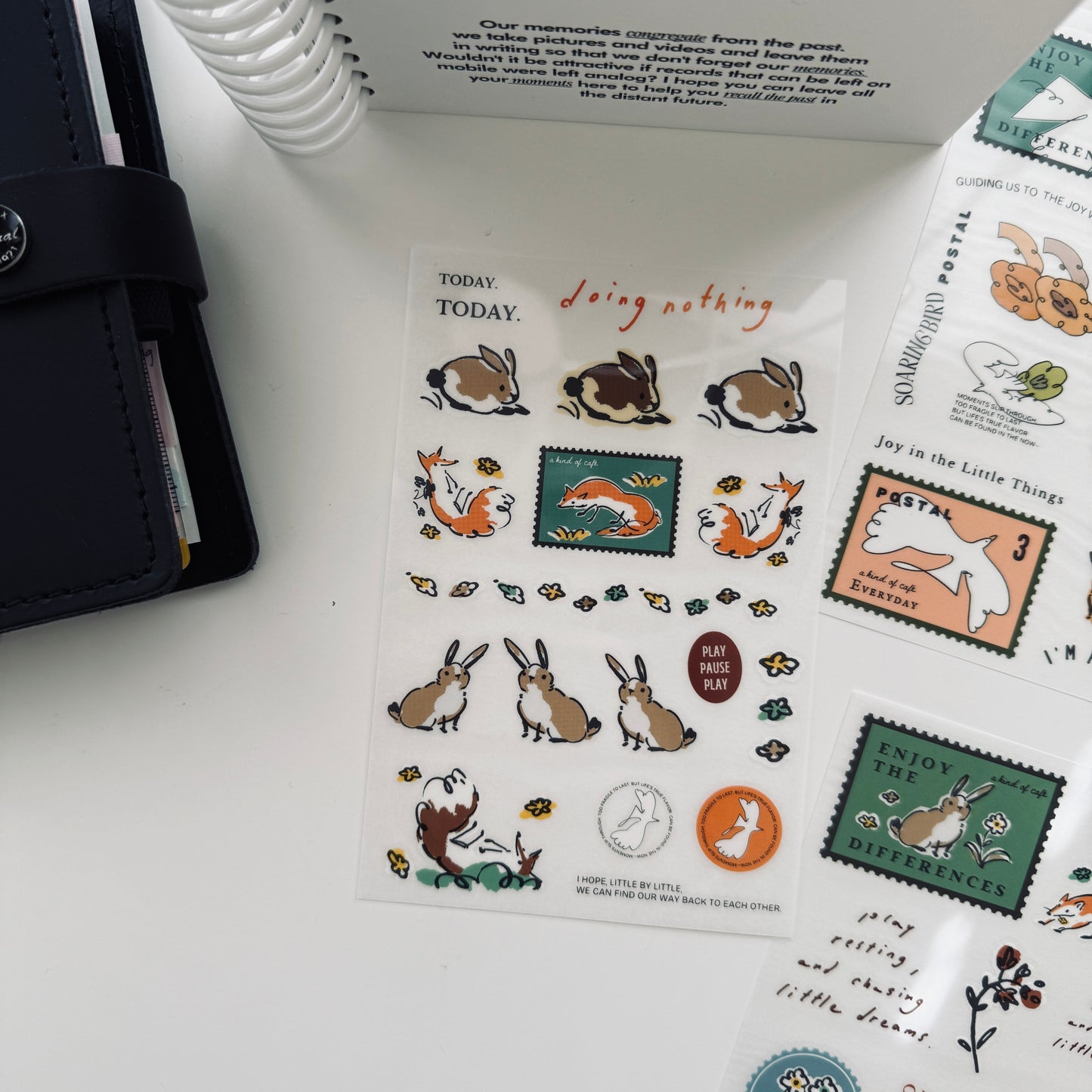 A Kind of Café Taste the Life Postal Transfer Sticker Pack