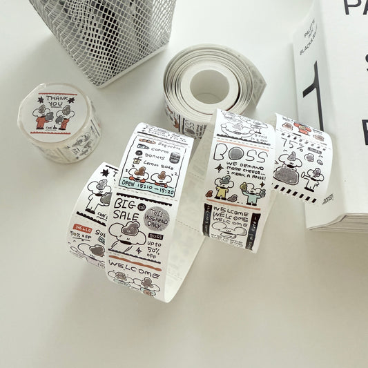 1991w2992 Thank You Ticket Sticker Roll