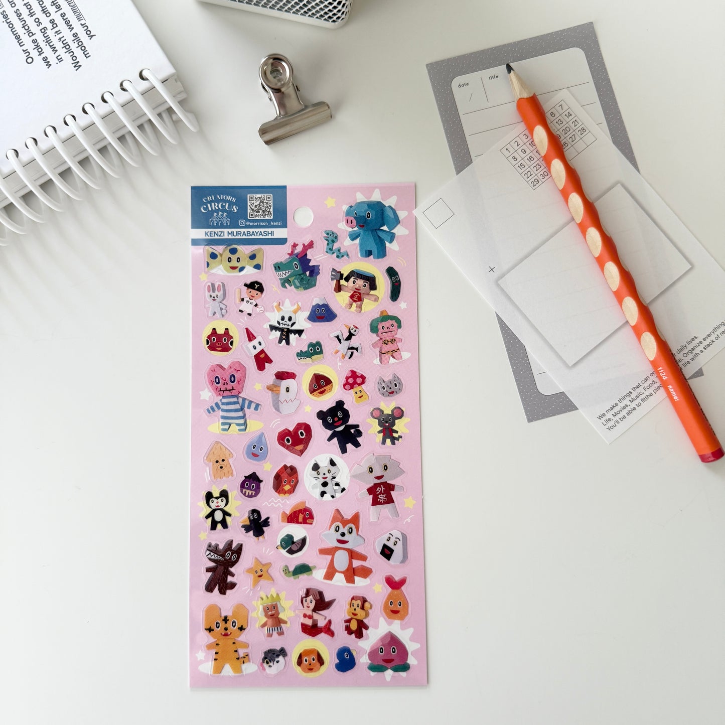 Creators Circus Sticker Sheet / Kenzi Murabayashi & Fuggler