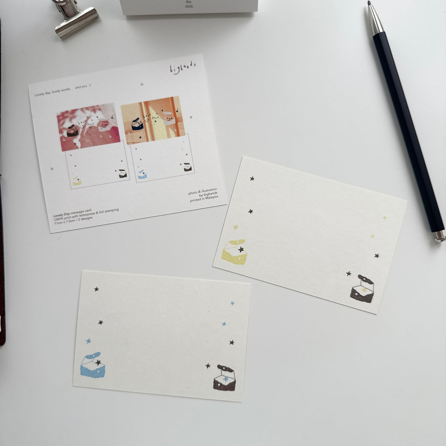 Bighands Moment Series Message Card Set / Lovely Day