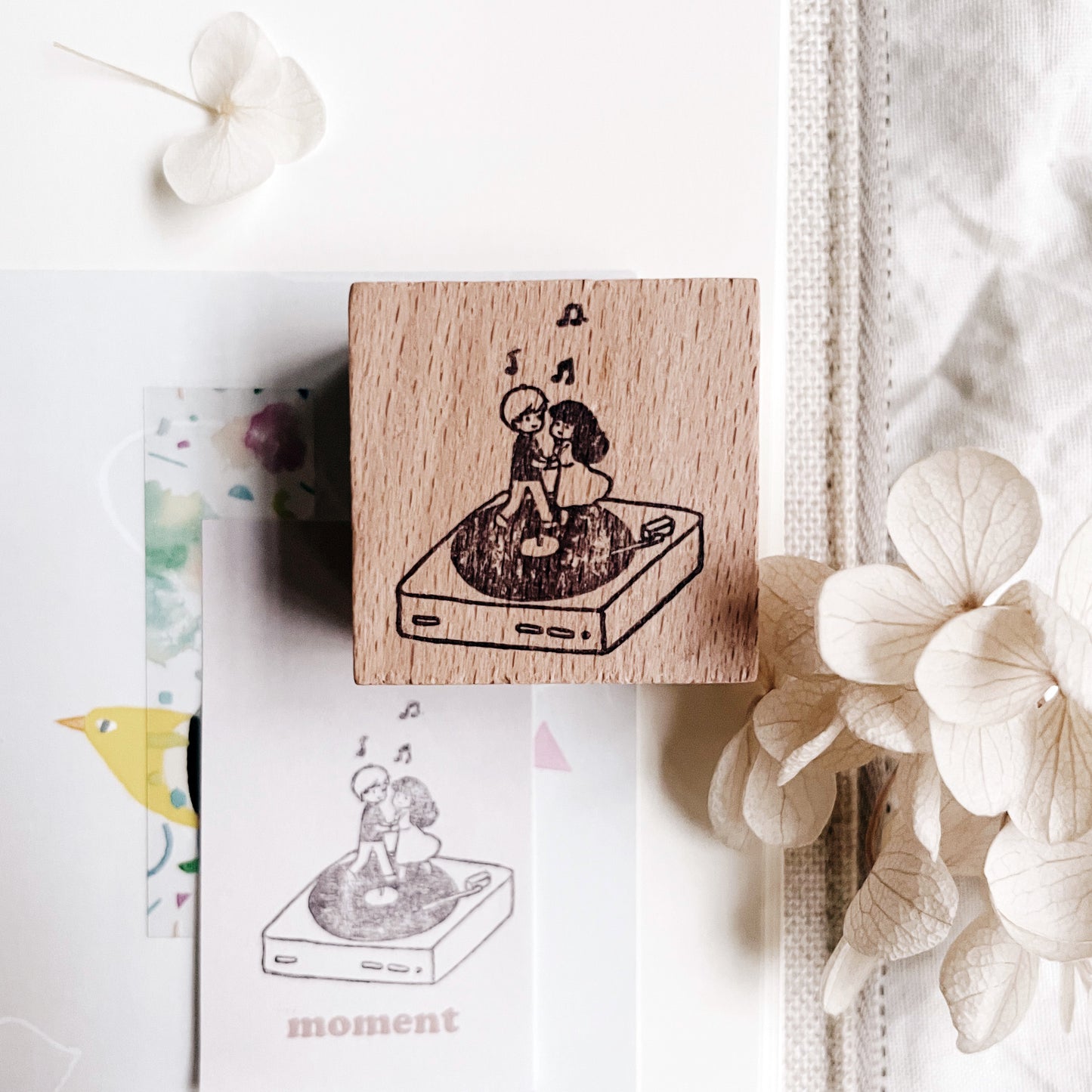 Msbulat Give Love a Spin Rubber Stamp