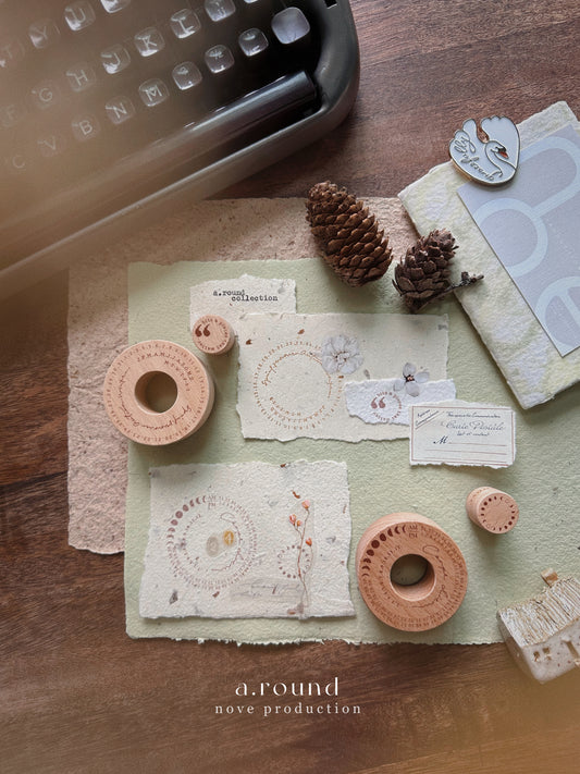 Nove { a.round } Collection Rubber Stamp Set // 2 Designs