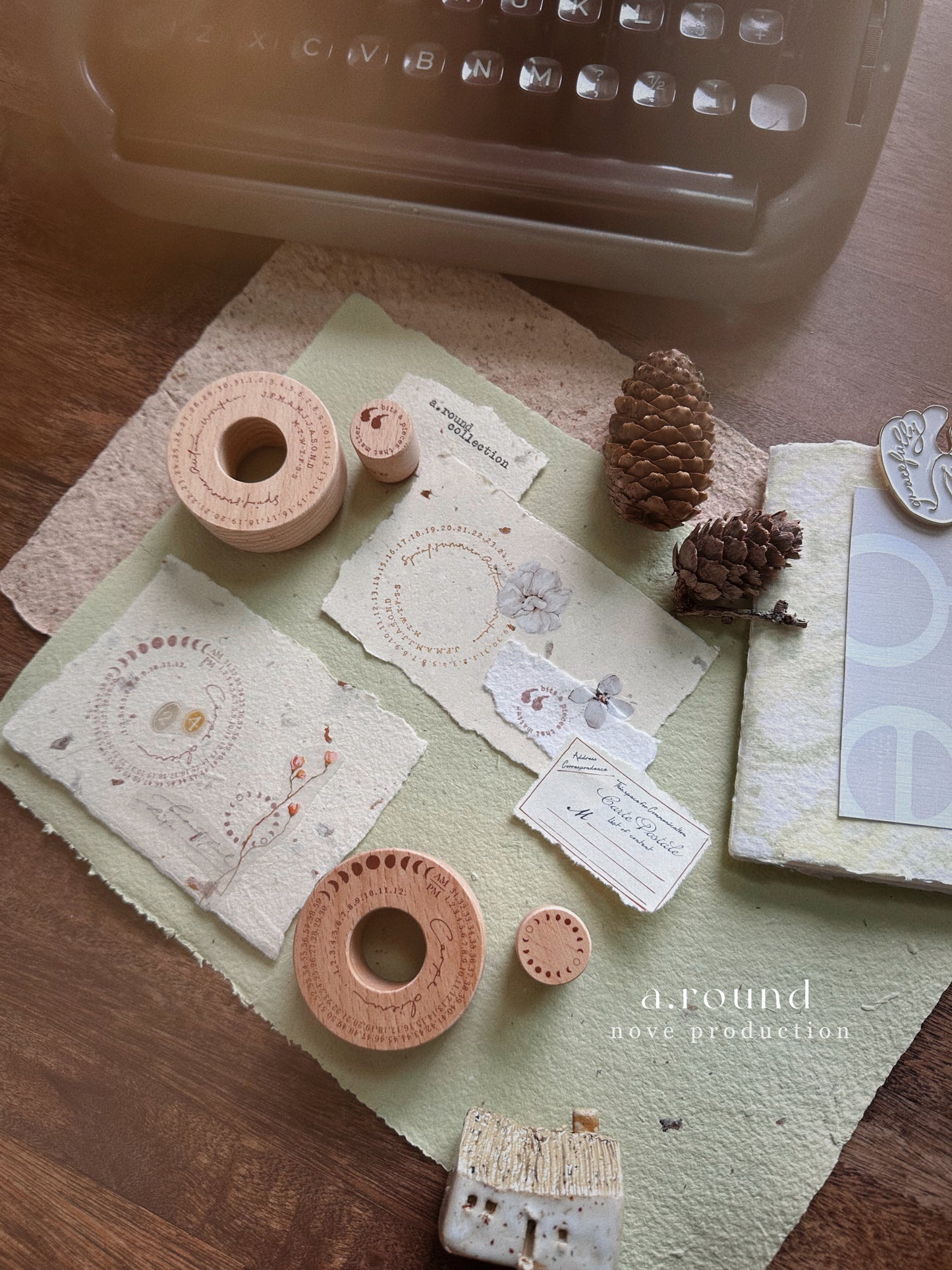 Nove { a.round } Collection Rubber Stamp Set // 2 Designs