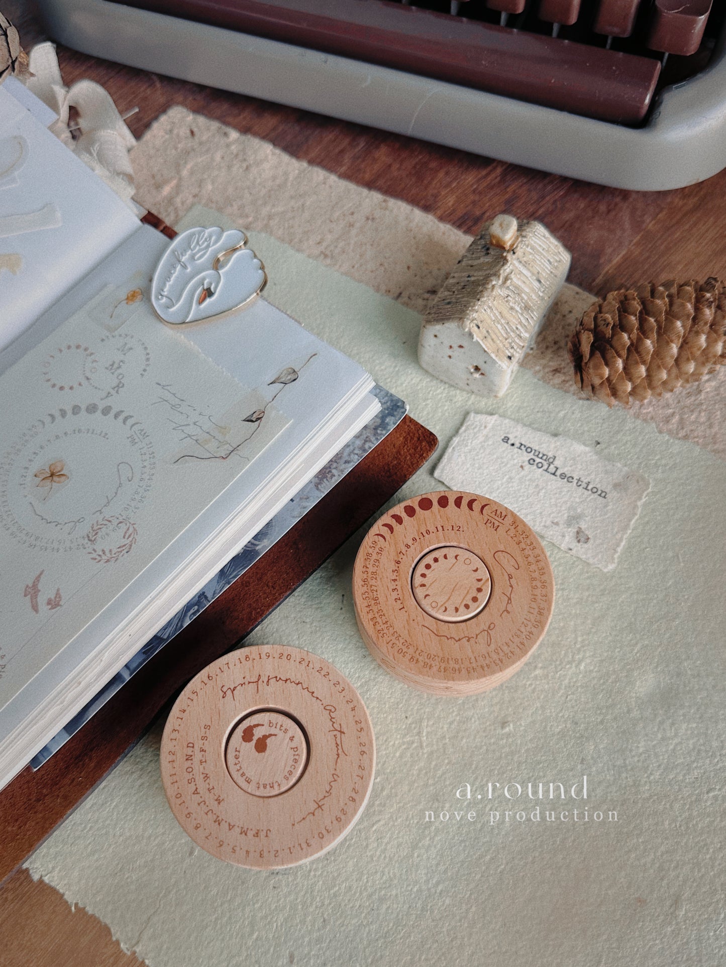 Nove { a.round } Collection Rubber Stamp Set // 2 Designs