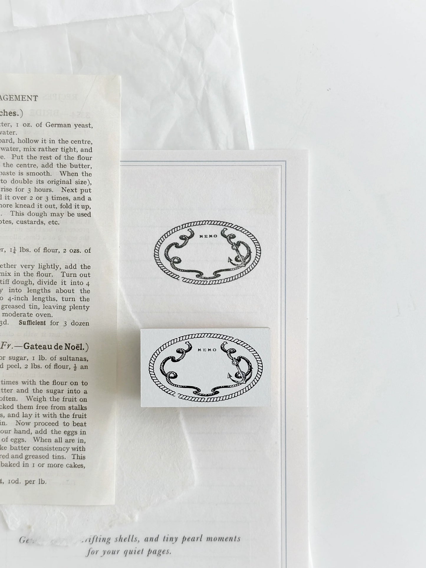 Nyret Design Vol. 12 Ocean Series Rubber Stamp Collection / 4 Designs