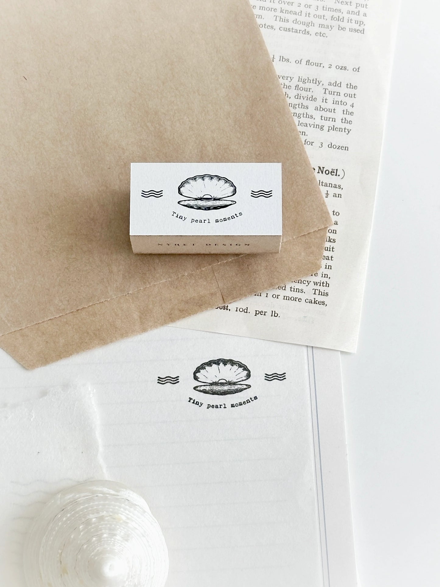 Nyret Design Vol. 12 Ocean Series Rubber Stamp Collection / 4 Designs