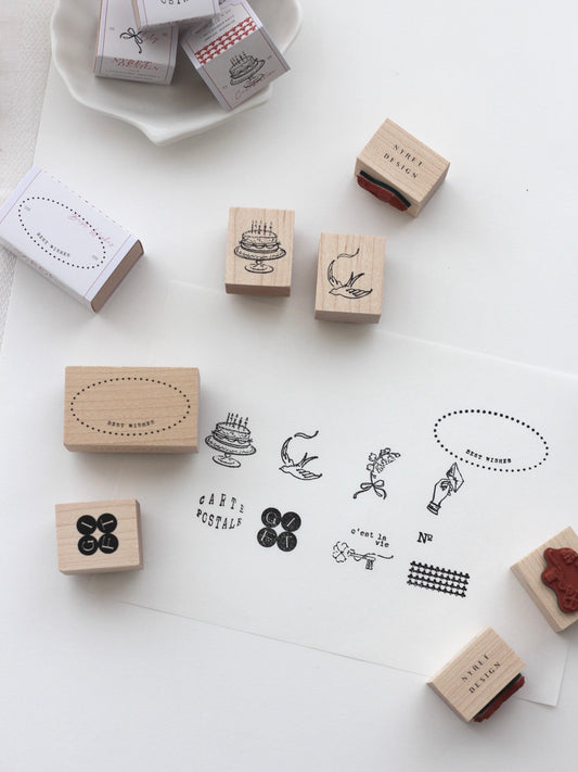 Nyret Vol. 9 Postcard Series Rubber Stamp