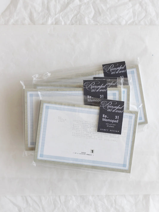 Nyret Design Memo Pad / 31 - 34