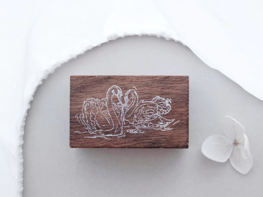 Jieyanow Atelier Swan Lake Rubber Stamp