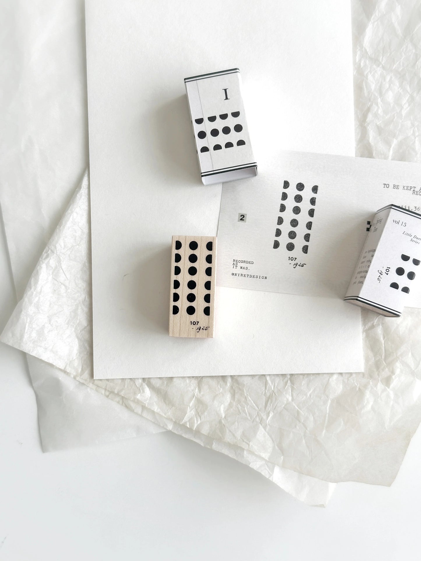 Nyret Design Vol 15 Little Duet Rubber Stamp Collection / 5 Designs