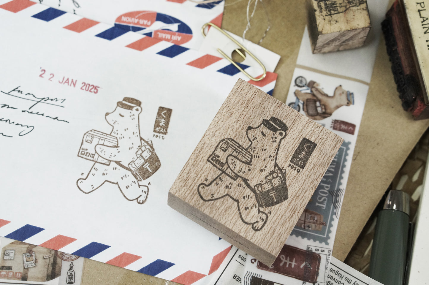 Black Milk Project Kuma Post Rubber Stamp / 4 Designs