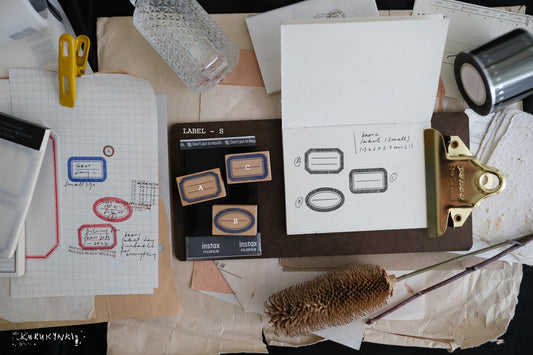 Kurukynki 2023 Label Design Rubber Stamp // S