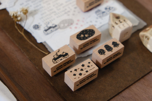 [ PRE-ORDER ONLY ] EileenTai 2025 Summer NEW / Little Village Stamp Set (A)