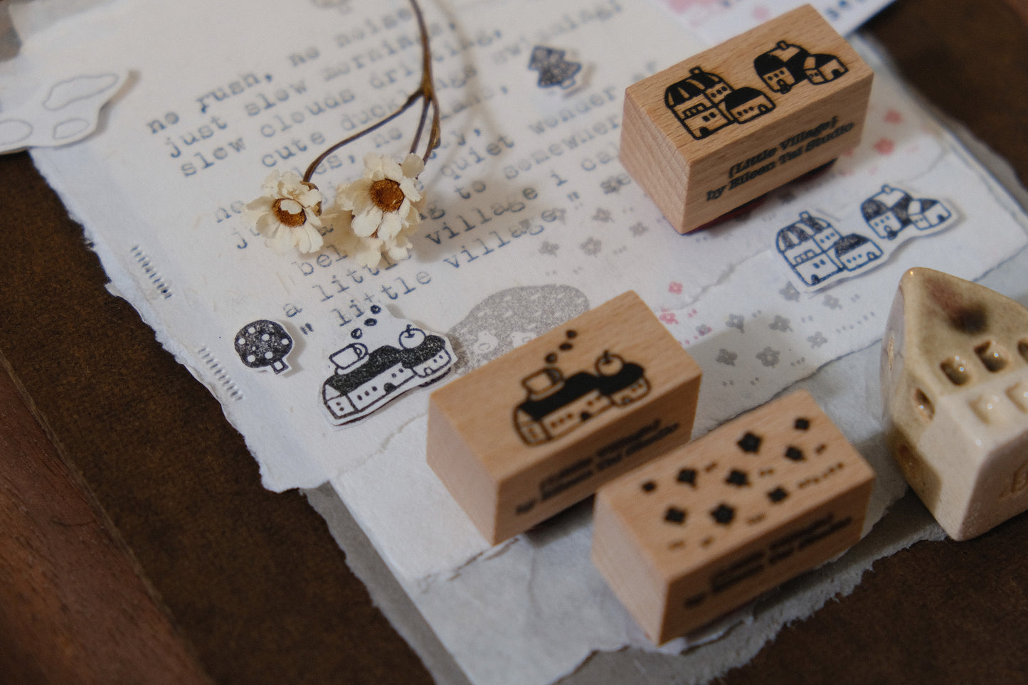 [ PRE-ORDER ONLY ] EileenTai 2025 Summer NEW / Little Village Stamp Set (A)