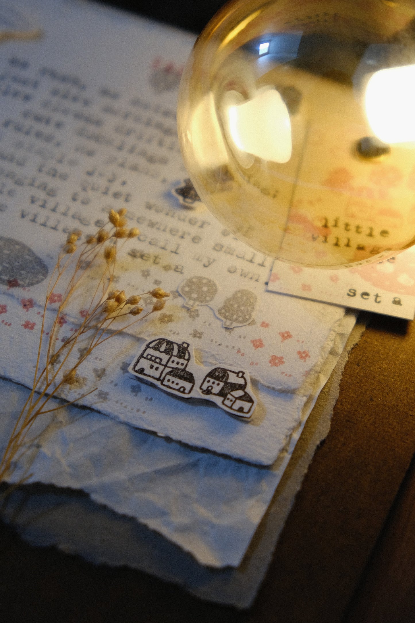 [ PRE-ORDER ONLY ] EileenTai 2025 Summer NEW / Little Village Stamp Set (A)