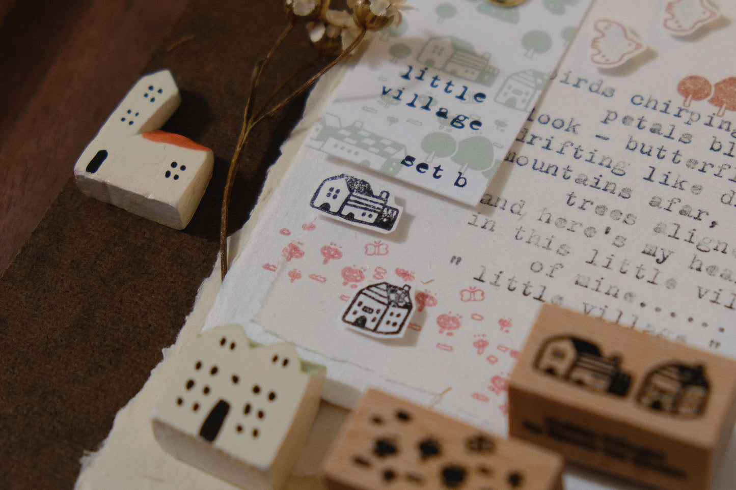 [ PRE-ORDER ONLY ] EileenTai 2025 Summer NEW / Little Village Stamp Set (B)