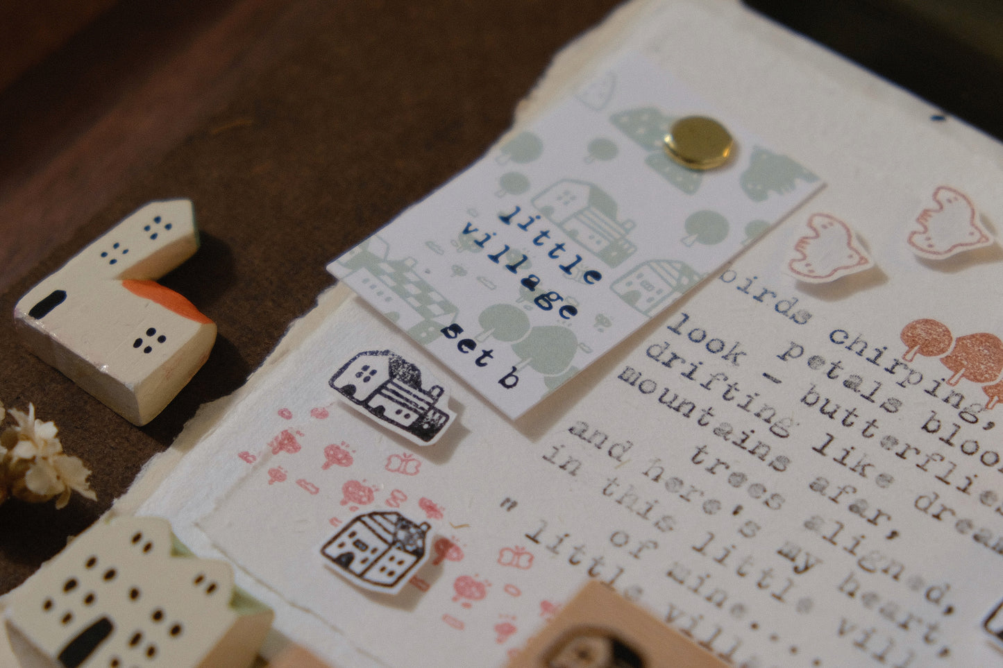 [ PRE-ORDER ONLY ] EileenTai 2025 Summer NEW / Little Village Stamp Set (B)