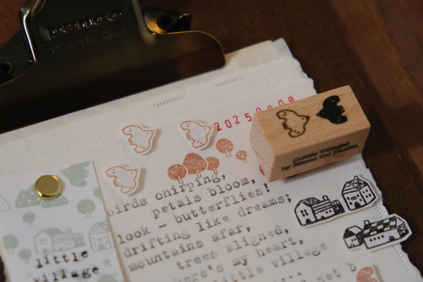 [ PRE-ORDER ONLY ] EileenTai 2025 Summer NEW / Little Village Stamp Set (B)