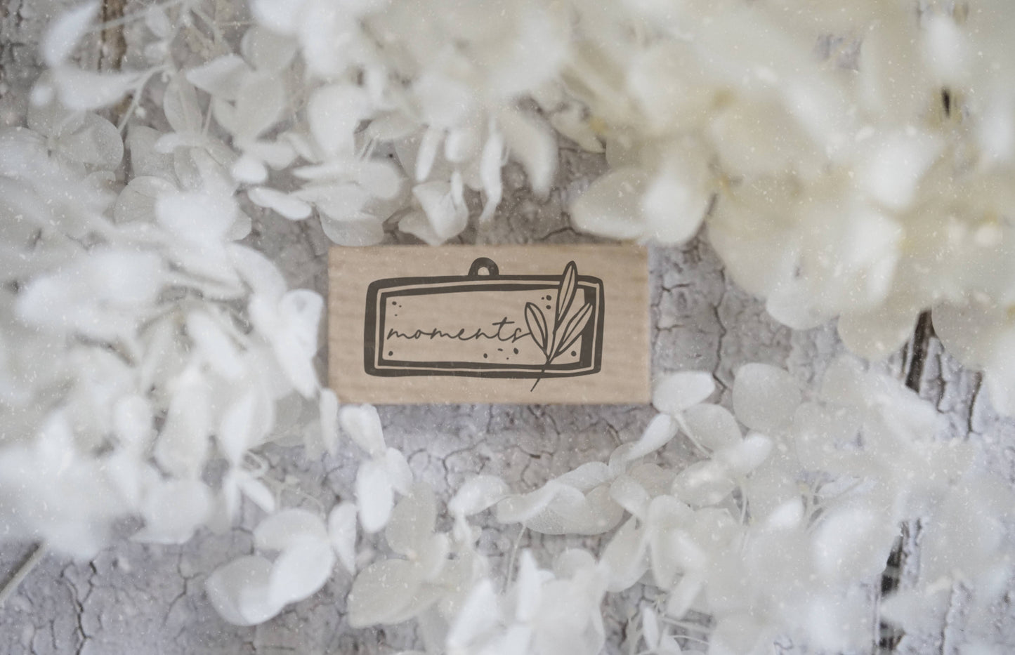 Black Milk Project Moments II Rubber Stamp | Word Frame
