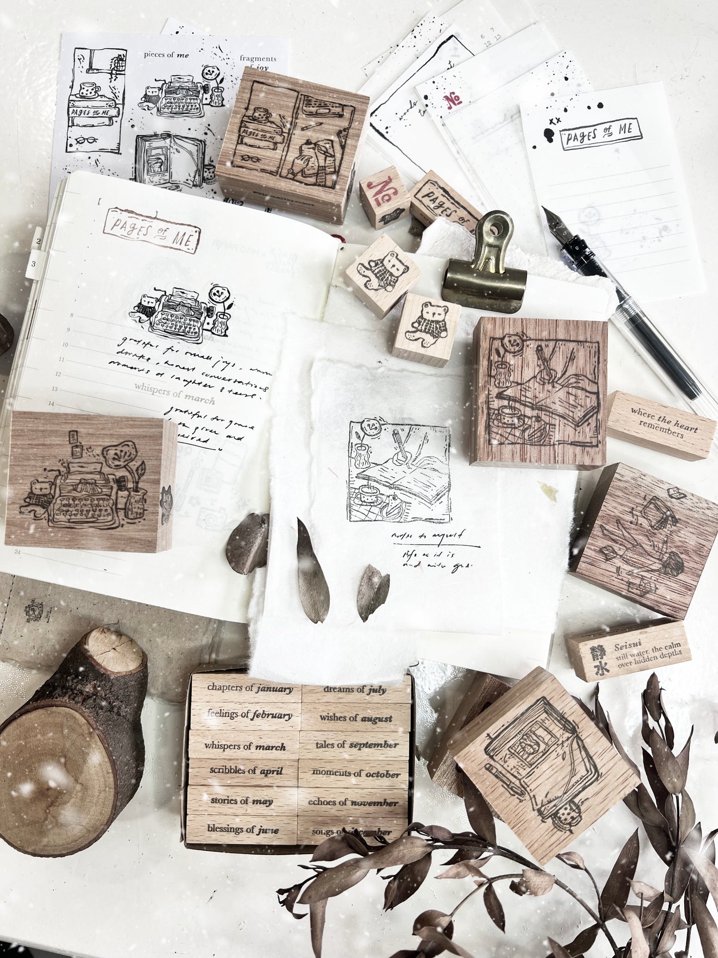 Black Milk Project Pages of Me Series Rubber Stamp / L