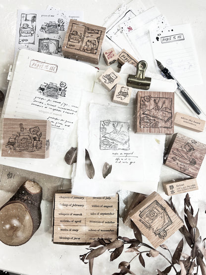 Black Milk Project Pages of Me Series Rubber Stamp / L