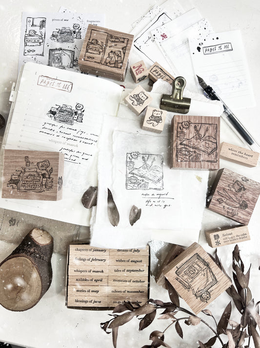 Black Milk Project Pages of Me Series Rubber Stamp / L