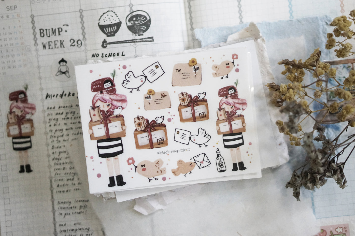 Black Milk Project Delivery Girl Mini Sticker