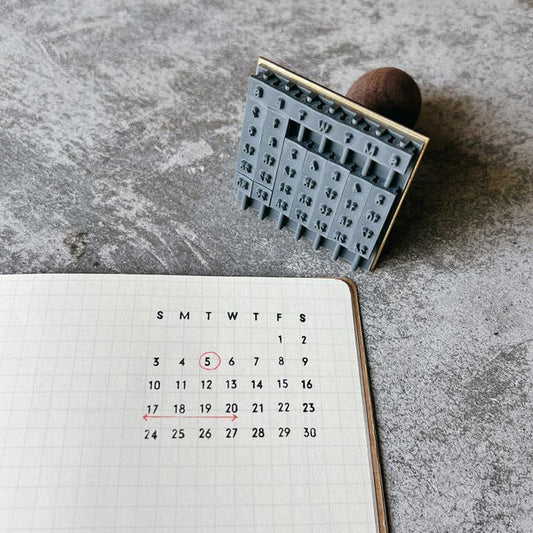 Mizushima Perpetual Calendar Stamp / New Version