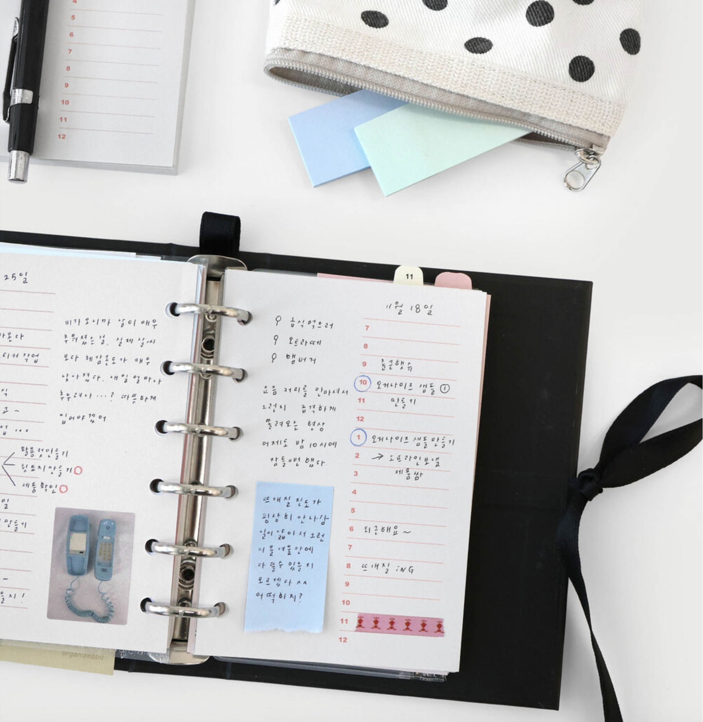 Organize a bit Pocket Ring Journal Refill / Daily