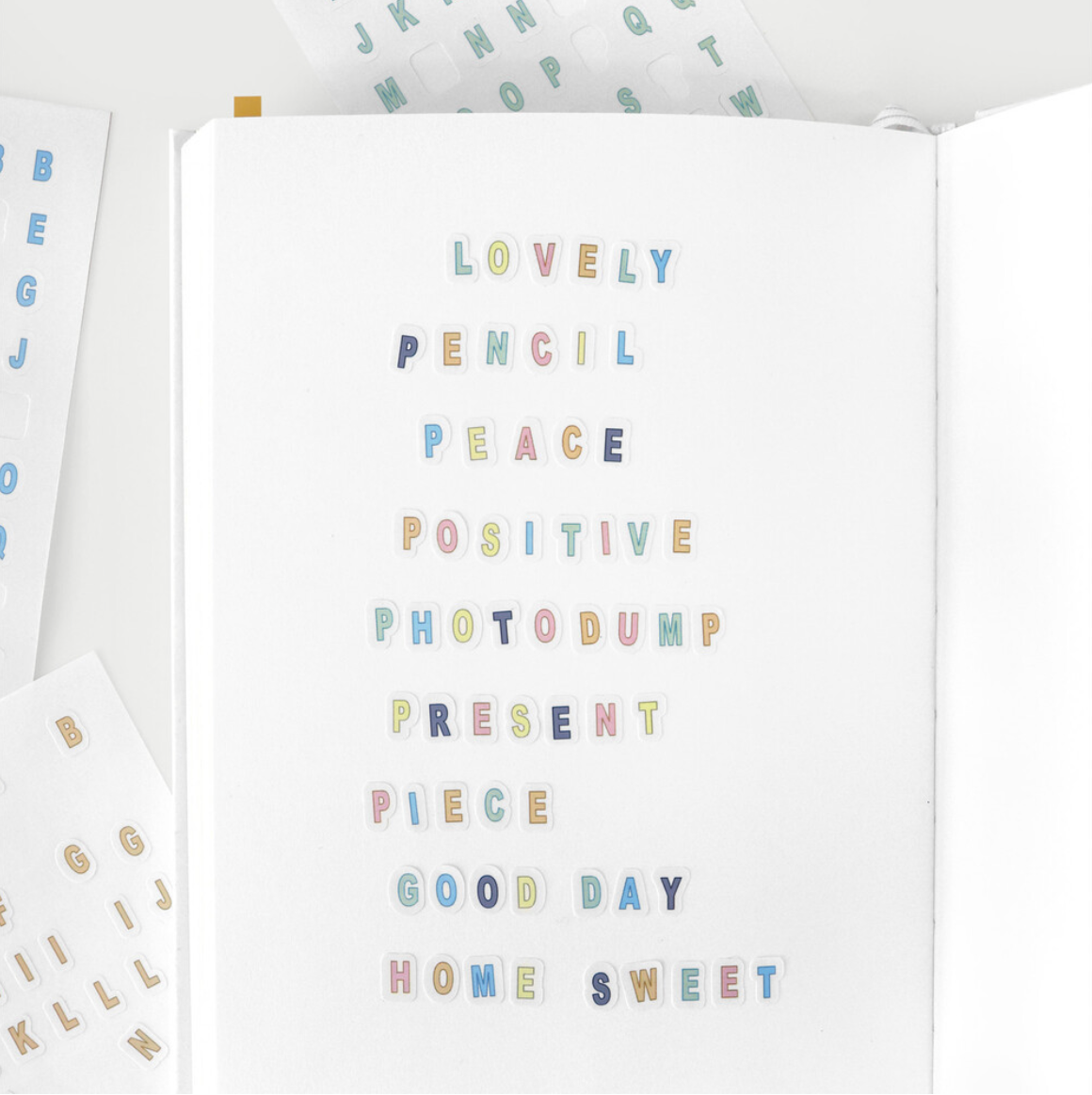 Organize a bit Alphabet Sticker Set / 4 Designs