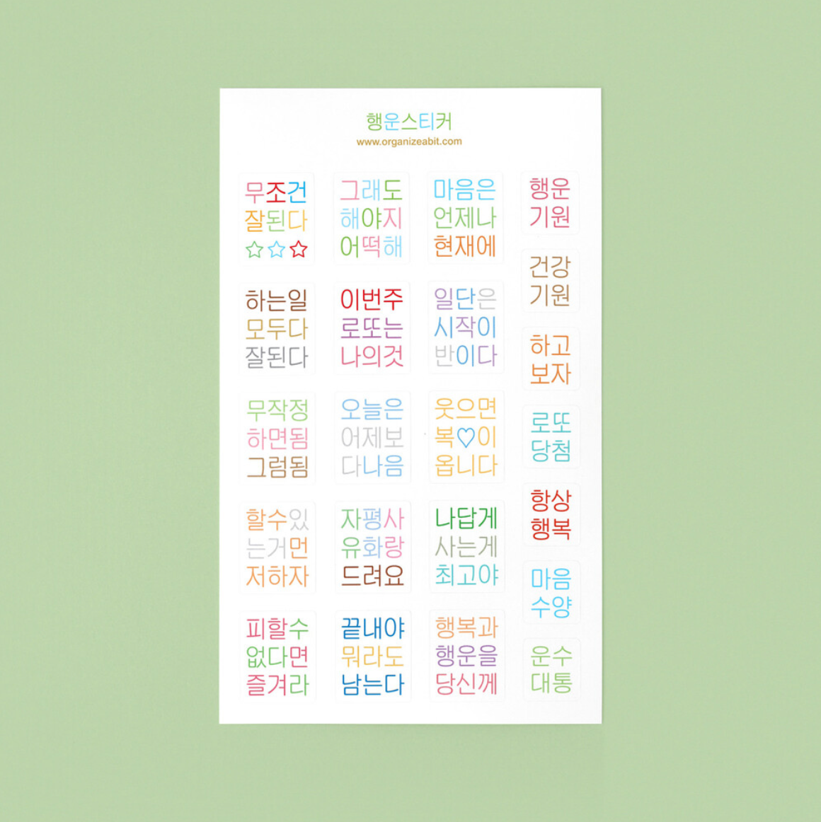 Organize a bit Good Luck Sticker