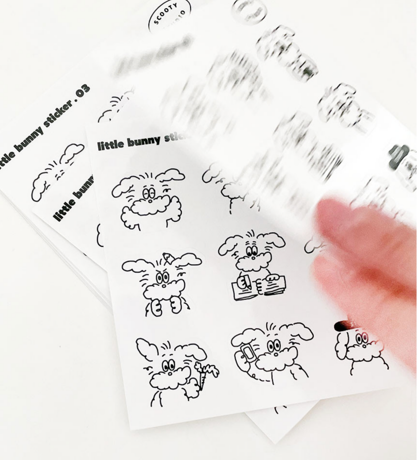 Scooty Studio Little Bunny Sticker 03