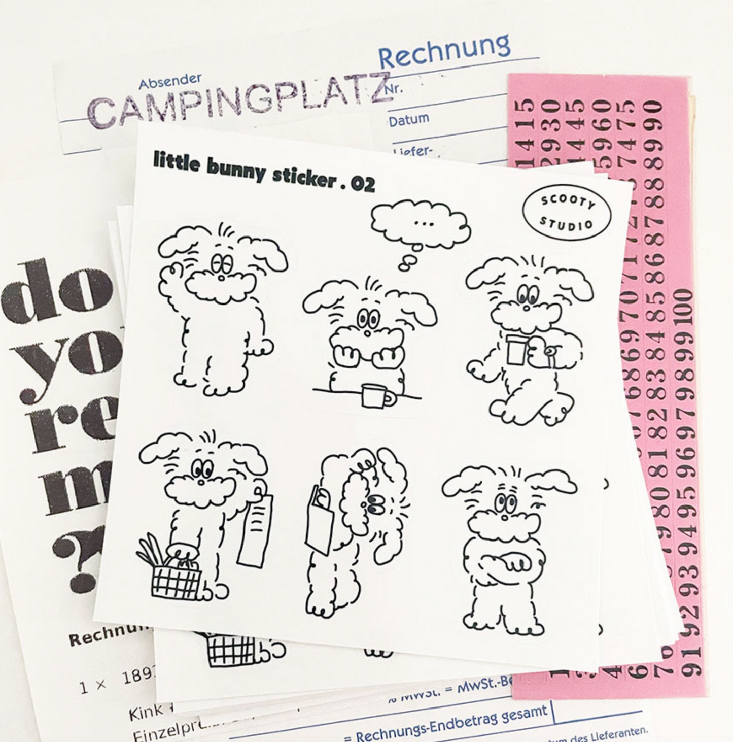 Scooty Studio Little Bunny Sticker 02