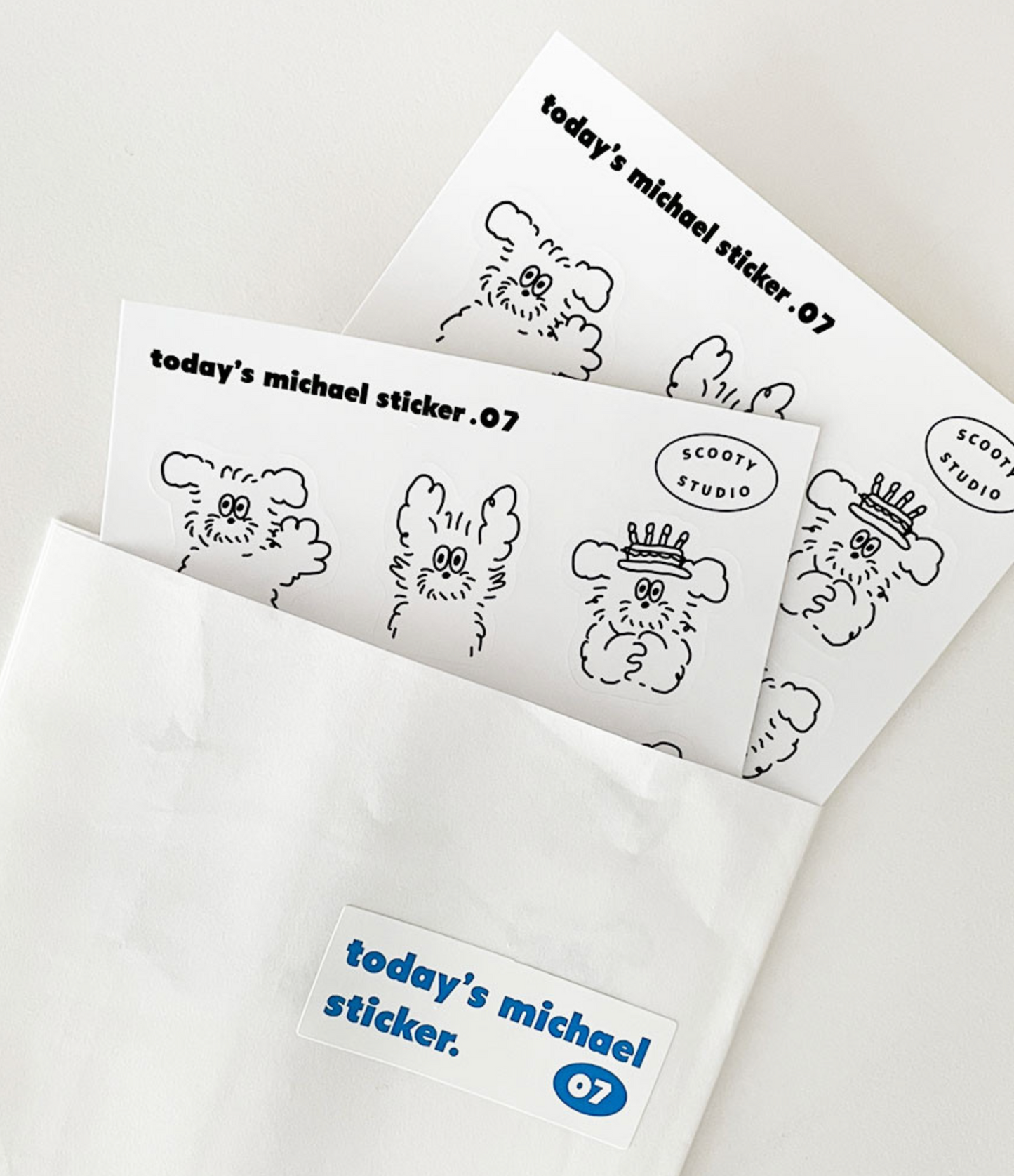 Scooty Studio Today's Michael Sticker 07