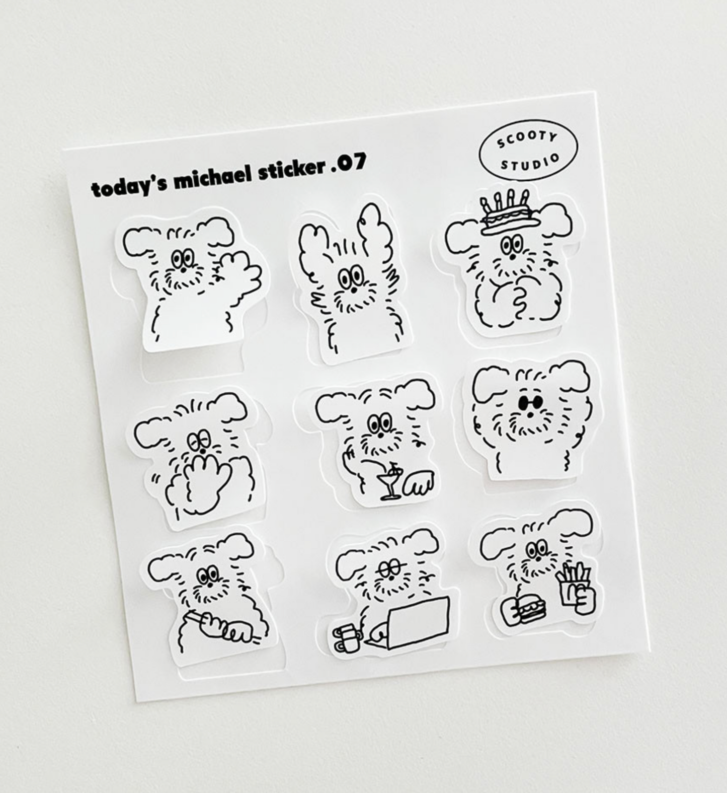Scooty Studio Today's Michael Sticker 07