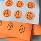 Scooty Studio Neon Orange Little Charlie Sticker