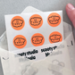 Scooty Studio Neon Orange Little Charlie Sticker