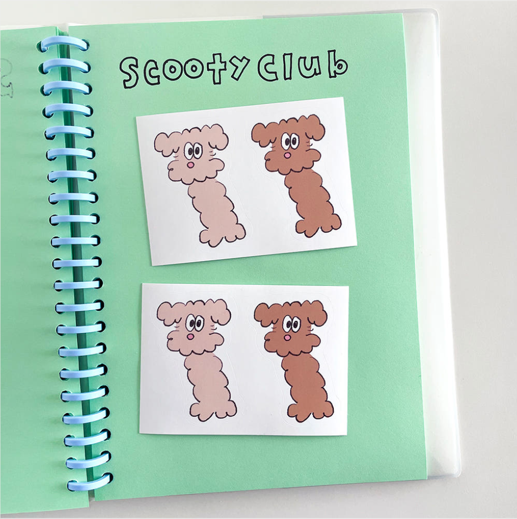 Scooty Studio Scooty Club Sticker 01