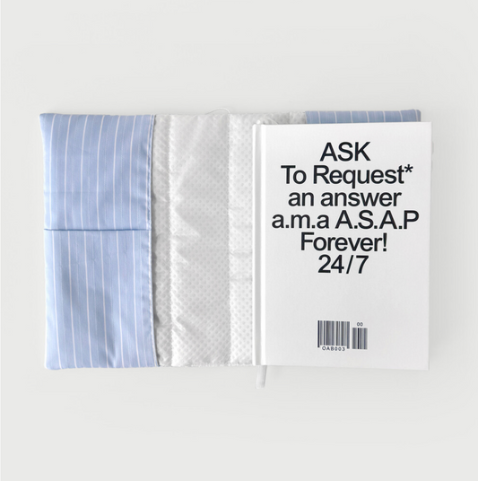 Organize a bit Blue Stripe Book Cover