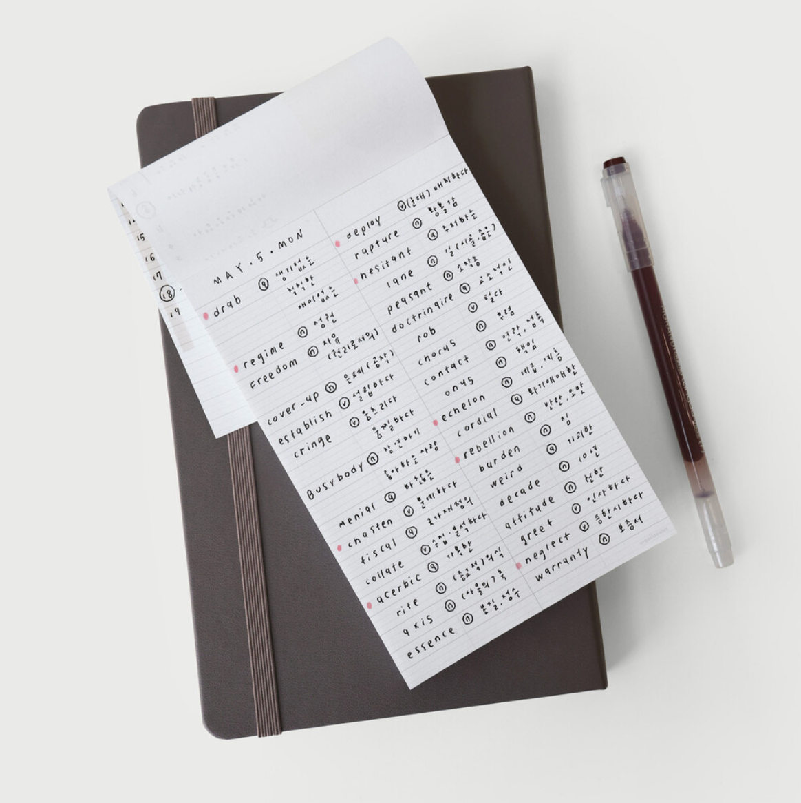 Organize a bit Wide Memo Pad / 4 Designs