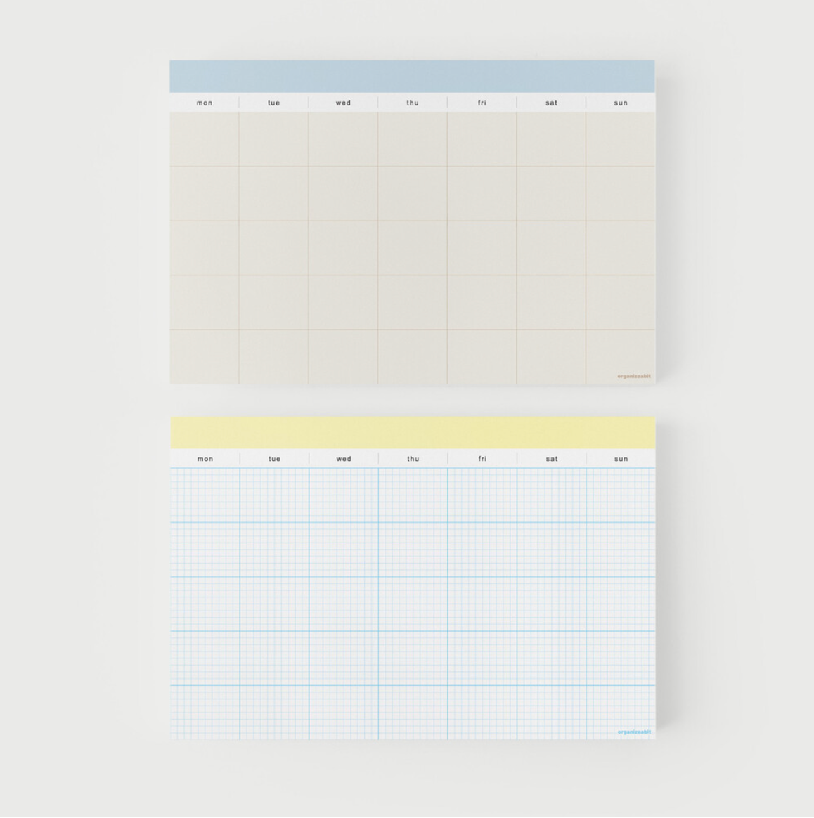 Organize a bit Monthly Memo Pad / 2 Designs