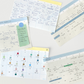 Organize a bit Monthly Memo Pad / 2 Designs