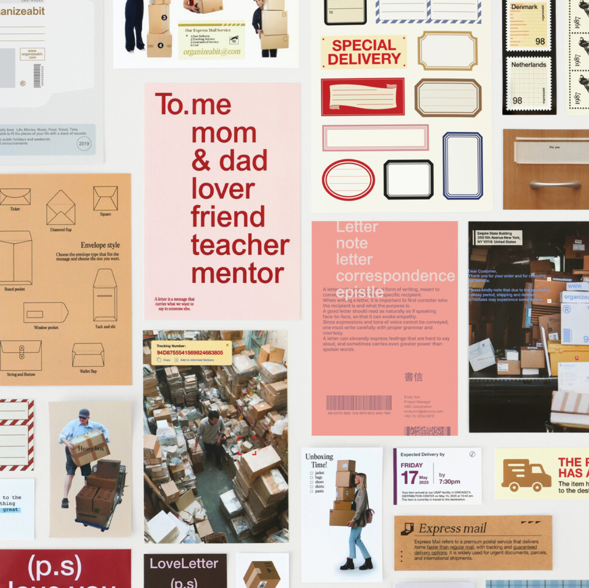 Organize a bit MAIL Deco Pack