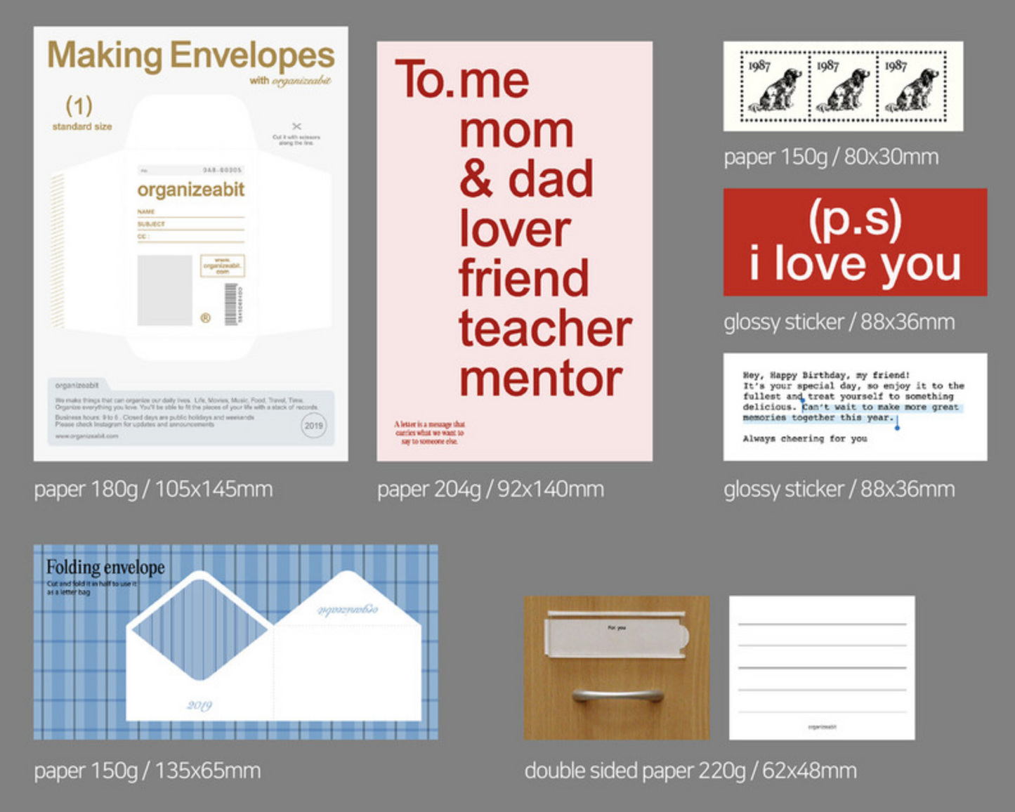 Organize a bit MAIL Deco Pack