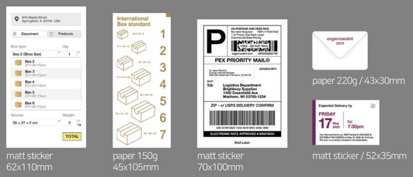 Organize a bit MAIL Deco Pack