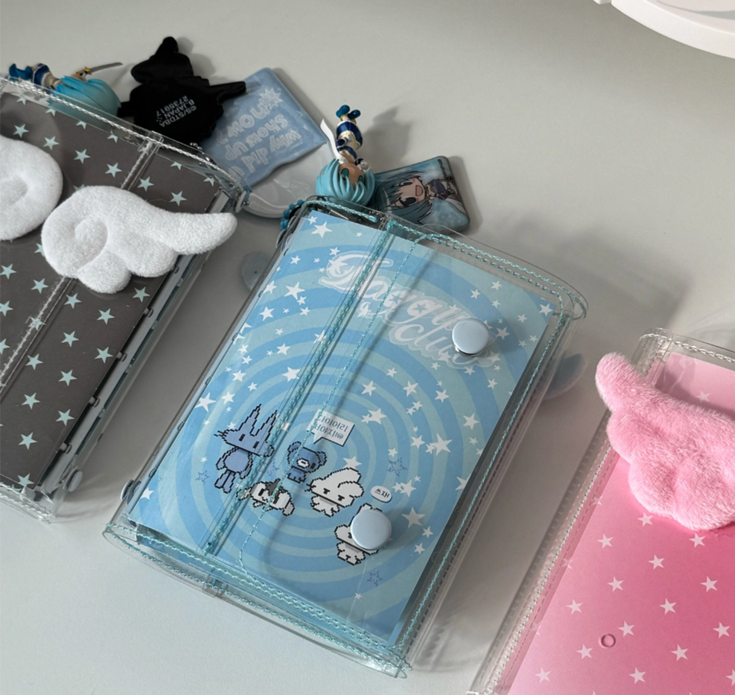 Jeongo Innerside Angel Wings A7 Pocket Size Clear PVC Diary / 2 Colors