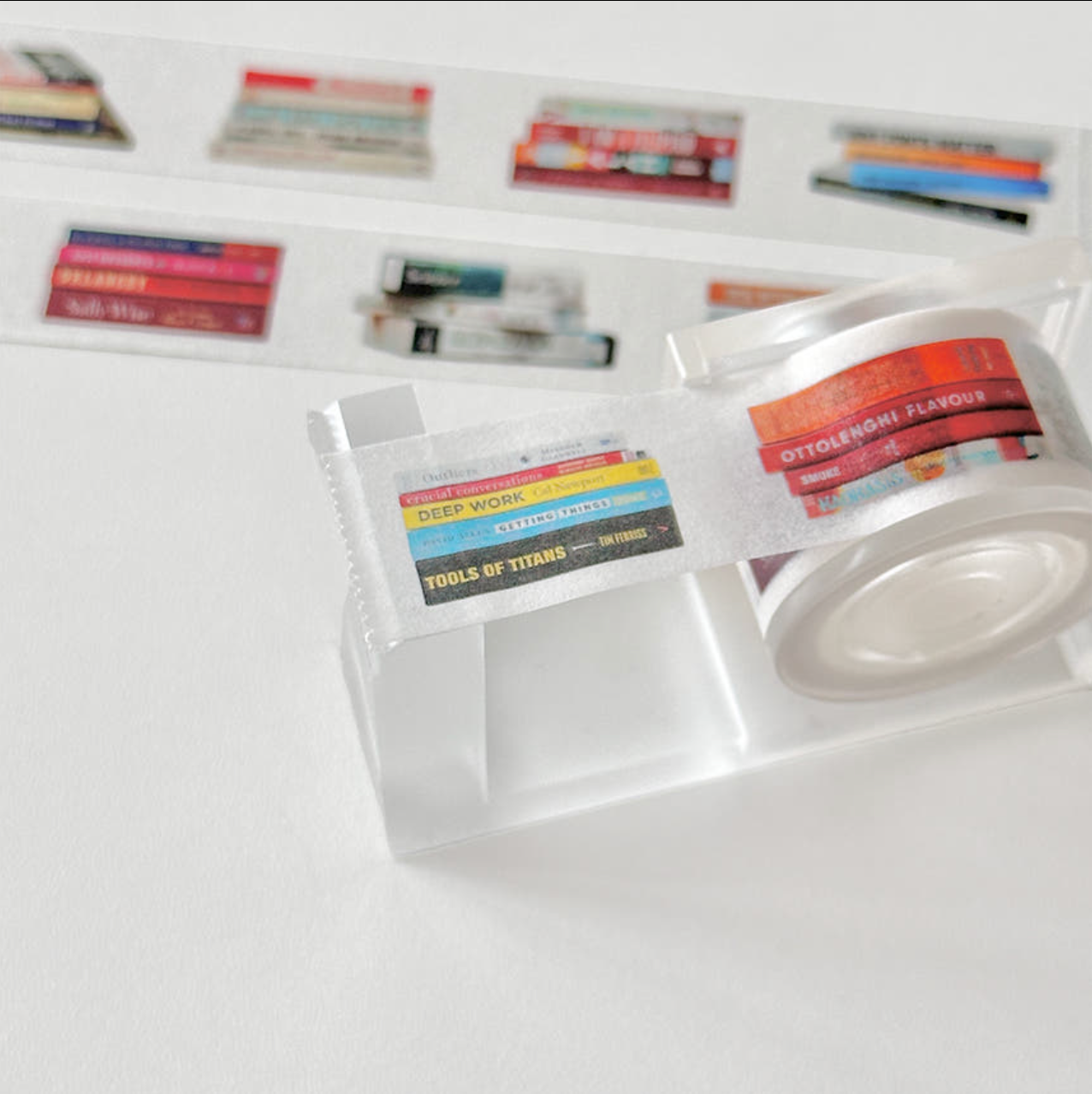 Log Archive Book Stack Masking Tape
