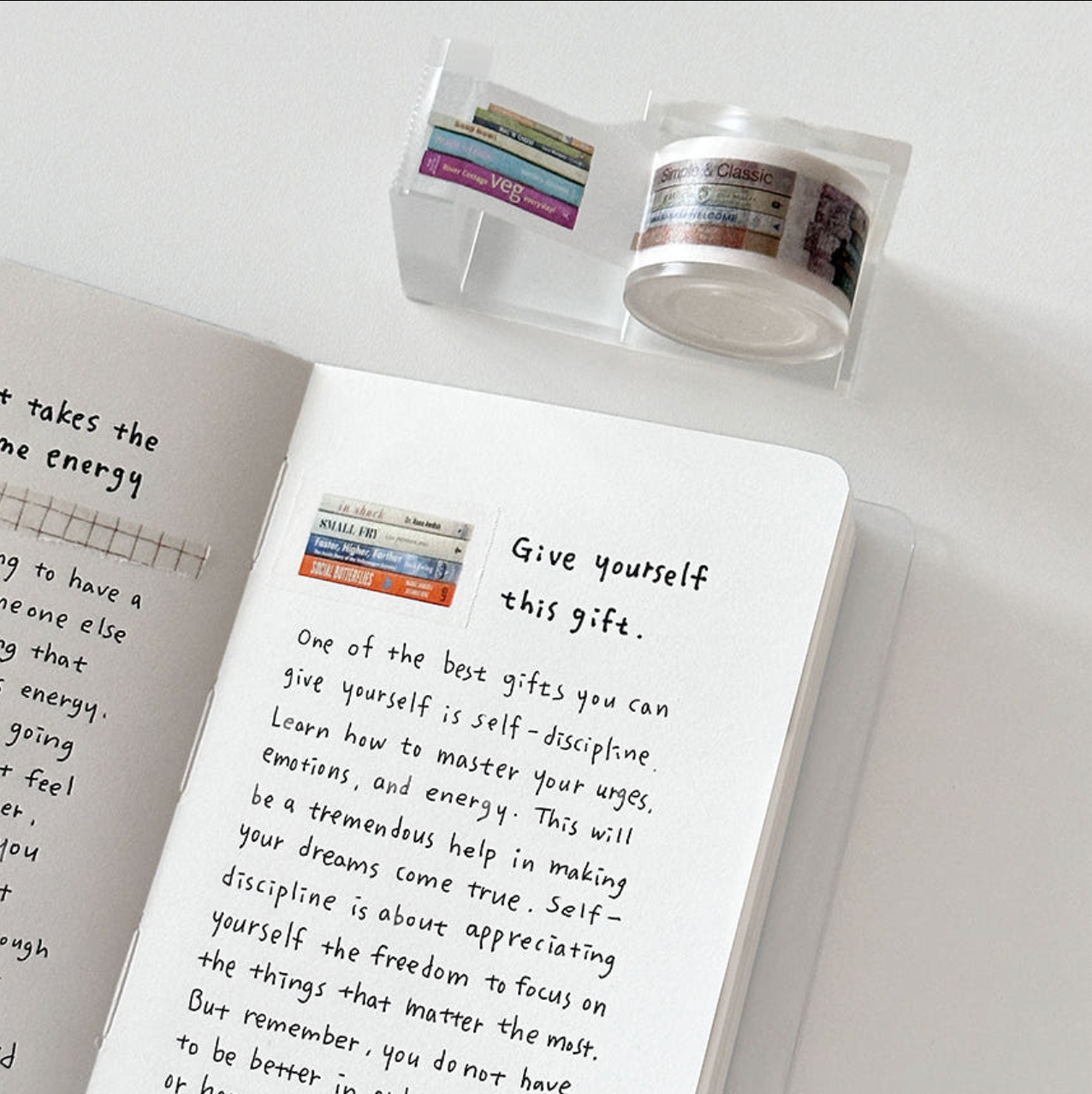 Log Archive Book Stack Masking Tape